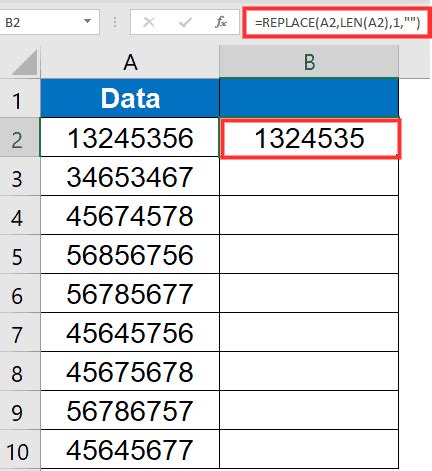 copy last 4 digits in excel